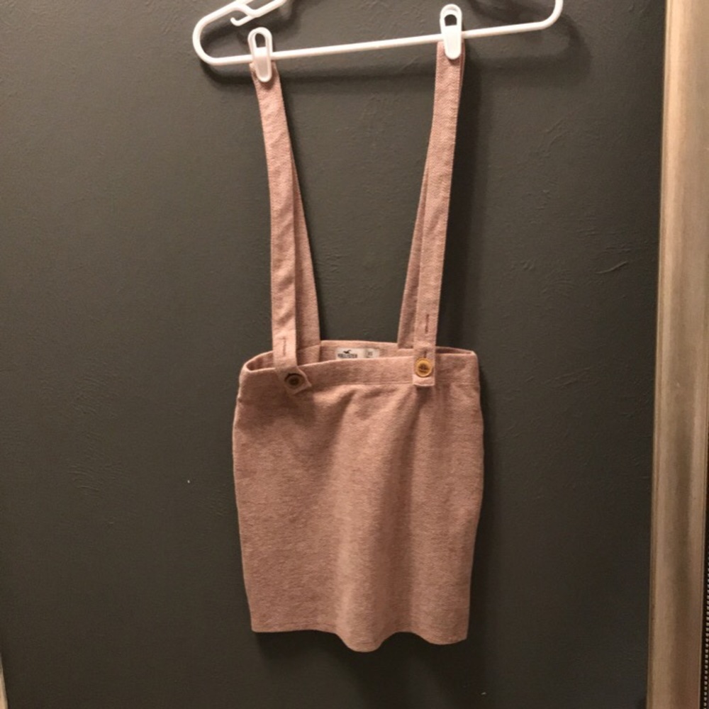 Skirt with attached suspenders